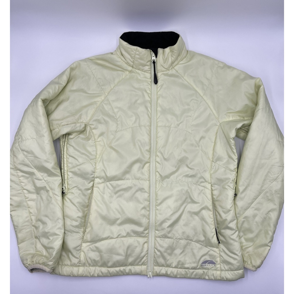 Womens Golite Goosedown Off Yellow Jacket Size Medium #C314